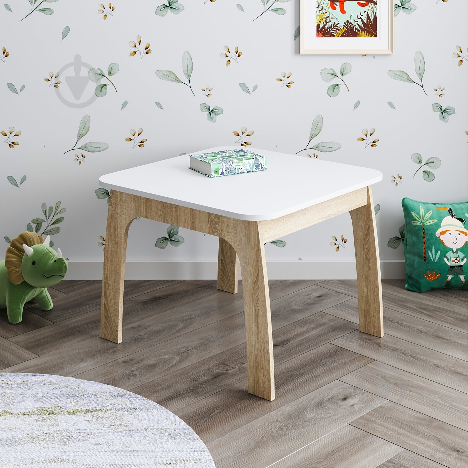 Стол детский Sofia Style СД1-03-01 нимфея альба/дуб сонома - фото 1 Стол детский Sofia Style СД1-03-01 нимфея альба/дуб сонома - фото 1