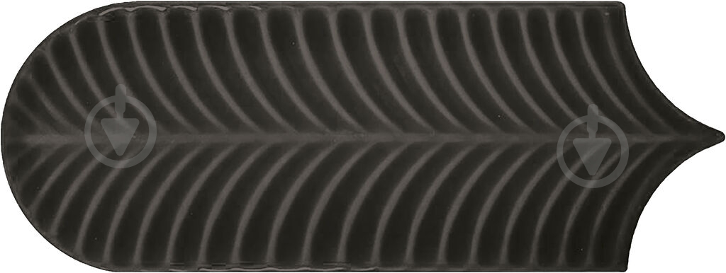 Плитка Cifre Alma Scale Black brillo 8x21,5 см - фото 1