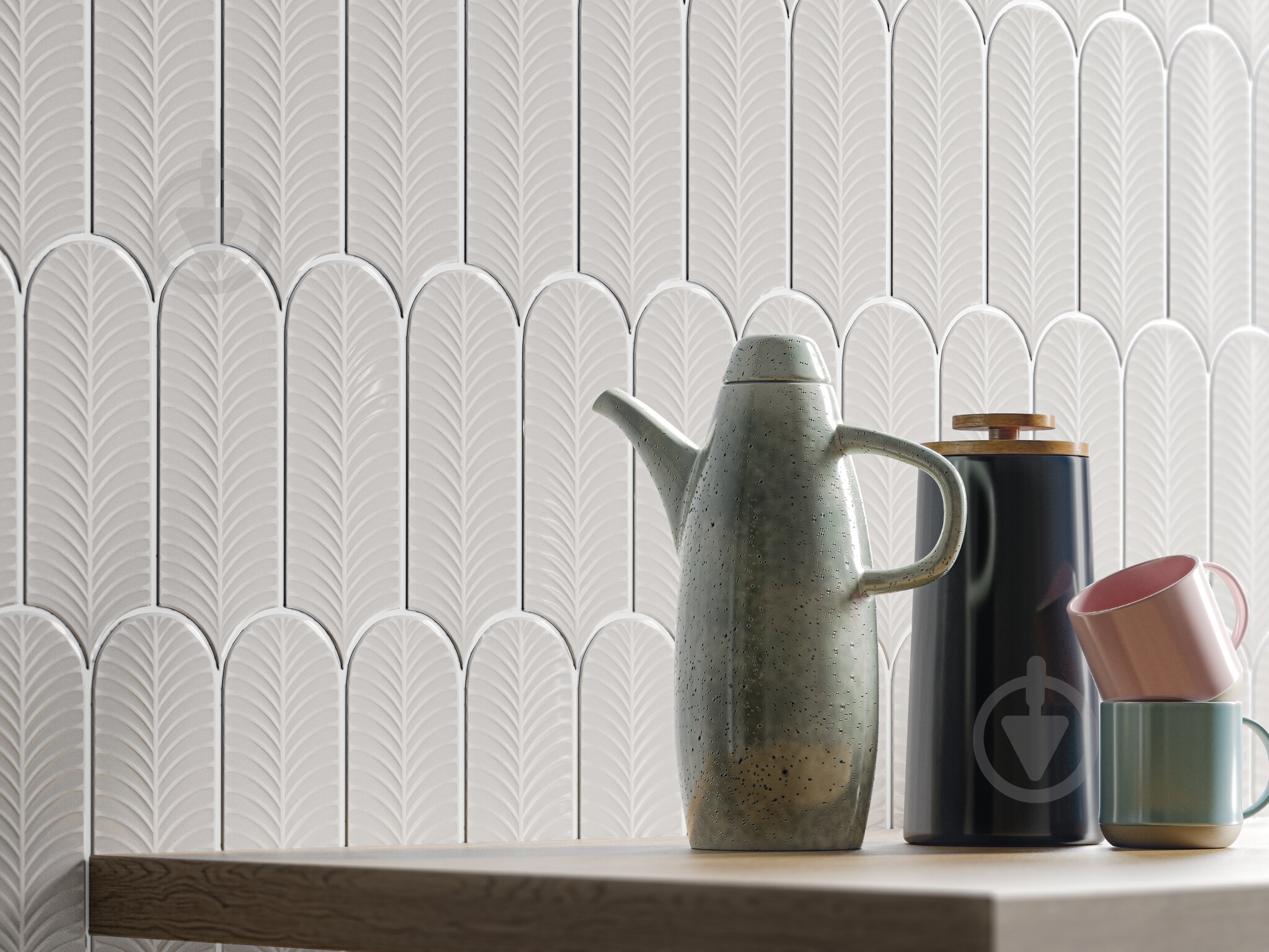 Плитка Cifre Alma Scale White brillo 8x21,5 см - фото 2 Плитка Cifre Alma Scale White brillo 8x21,5 см - фото 2