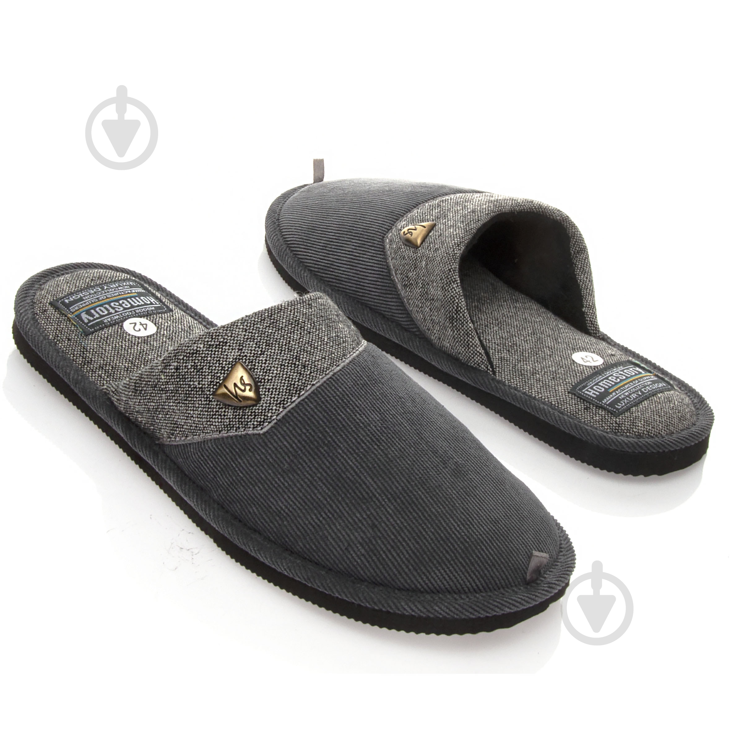 Тапки домашние Home Story 231081-13 р.41 серый - фото 3 Тапки домашние Home Story 231081-13 р.41 серый - фото 3