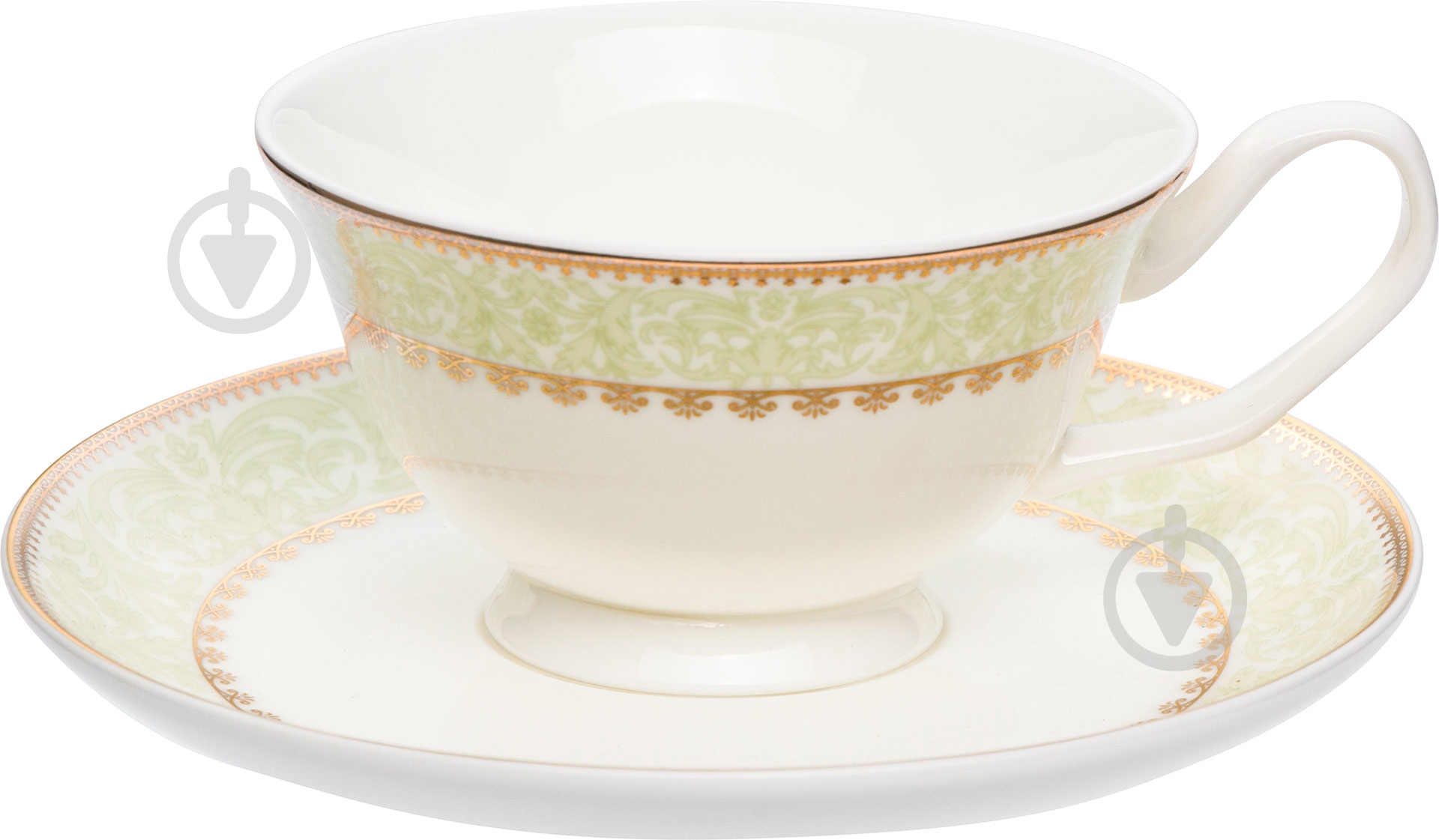 Чашка для чая с блюдцем Fiora Verde 200 мл - фото 1