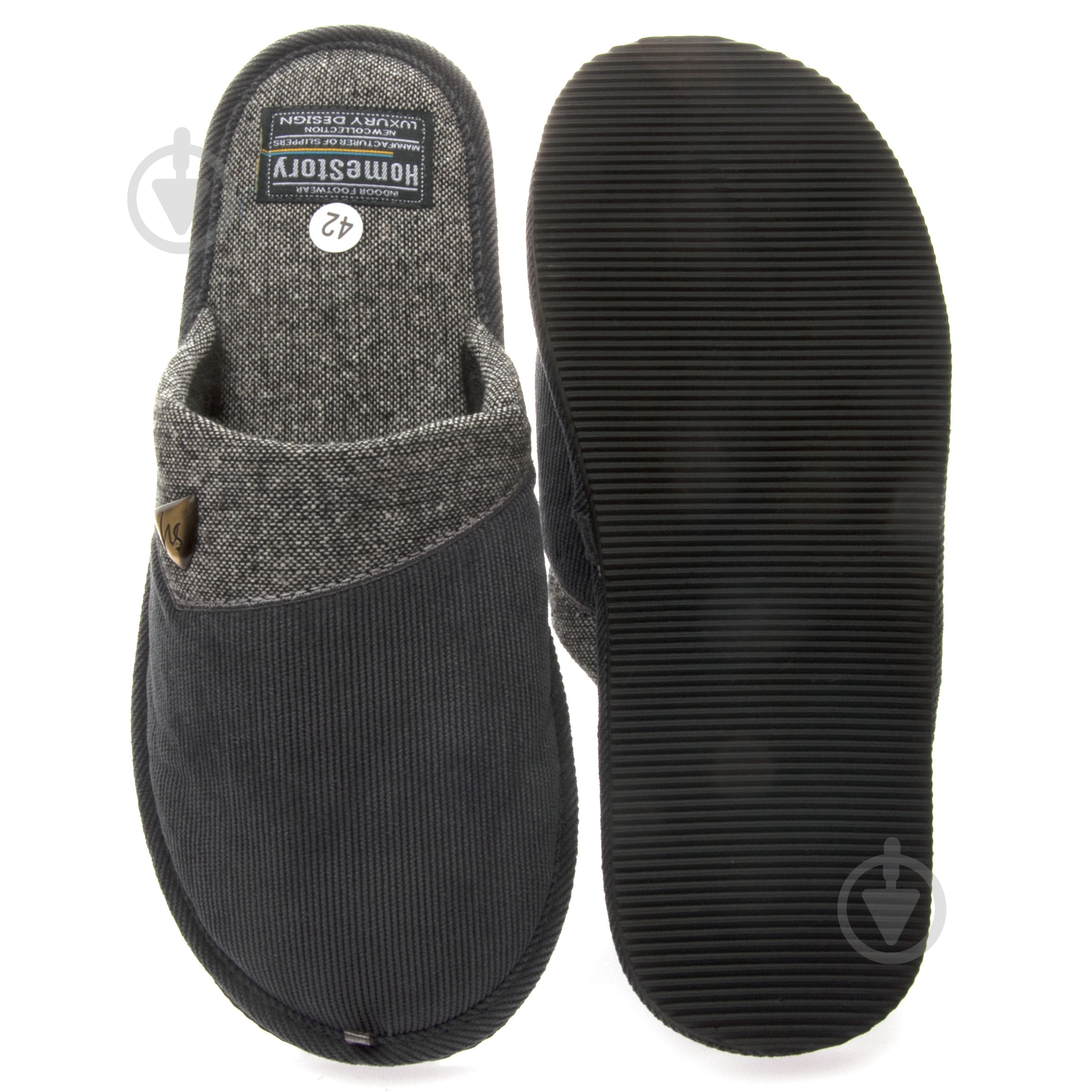 Тапки домашние Home Story 231081-17 р.45 серый - фото 4 Тапки домашние Home Story 231081-17 р.45 серый - фото 4