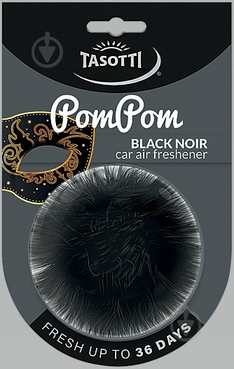 Ароматизатор подвесной Tasotti Ром Ром Black noir - фото 1