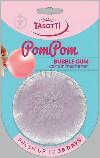 Ароматизатор подвесной Tasotti Ром Ром Buble gum - фото 1