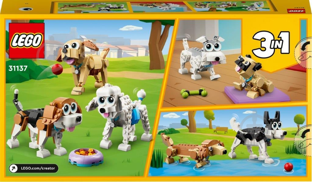 Конструктор LEGO Creator Очаровательные собаки 31137 - фото 2