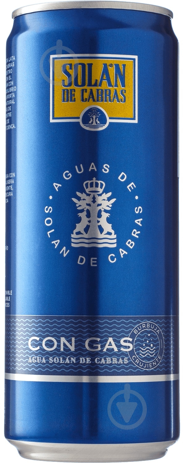 ᐉ Вода Solan de Cabras минеральная природная ж/б слабогазированная 0,33 л •  Купить в Киеве, Украине • Лучшая цена в Эпицентр