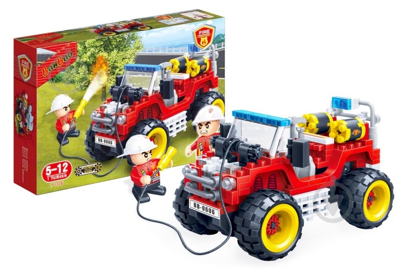 Конструктор BanBao Джип інерційний Fire Series 7106 - фото 1