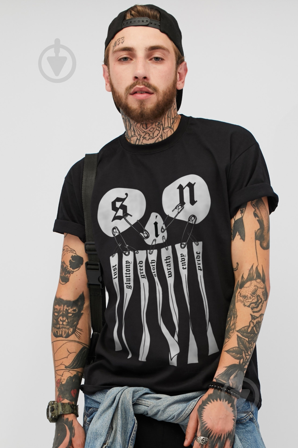 Футболка YAPPI MB1069 р.S черный - фото 1