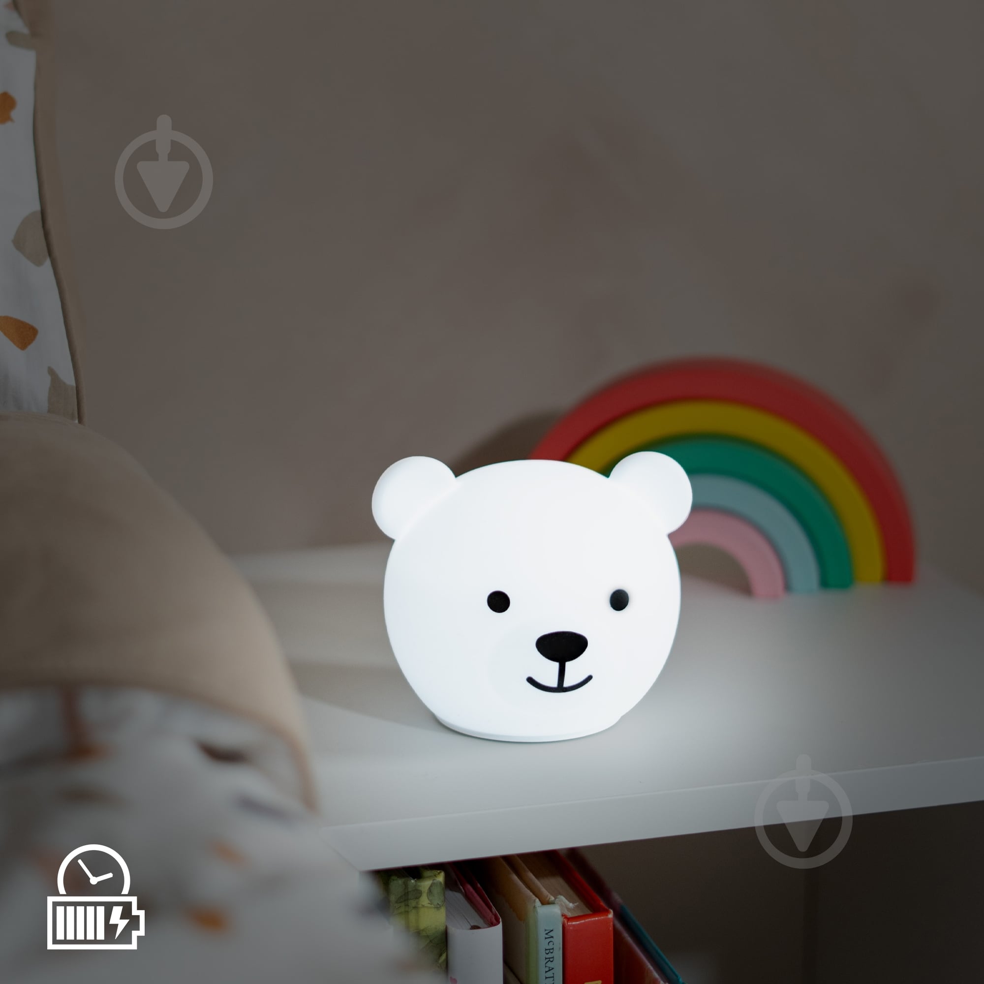 Нічник 3D Led Zazu Bear білий ZA-BOR-01 - фото 6