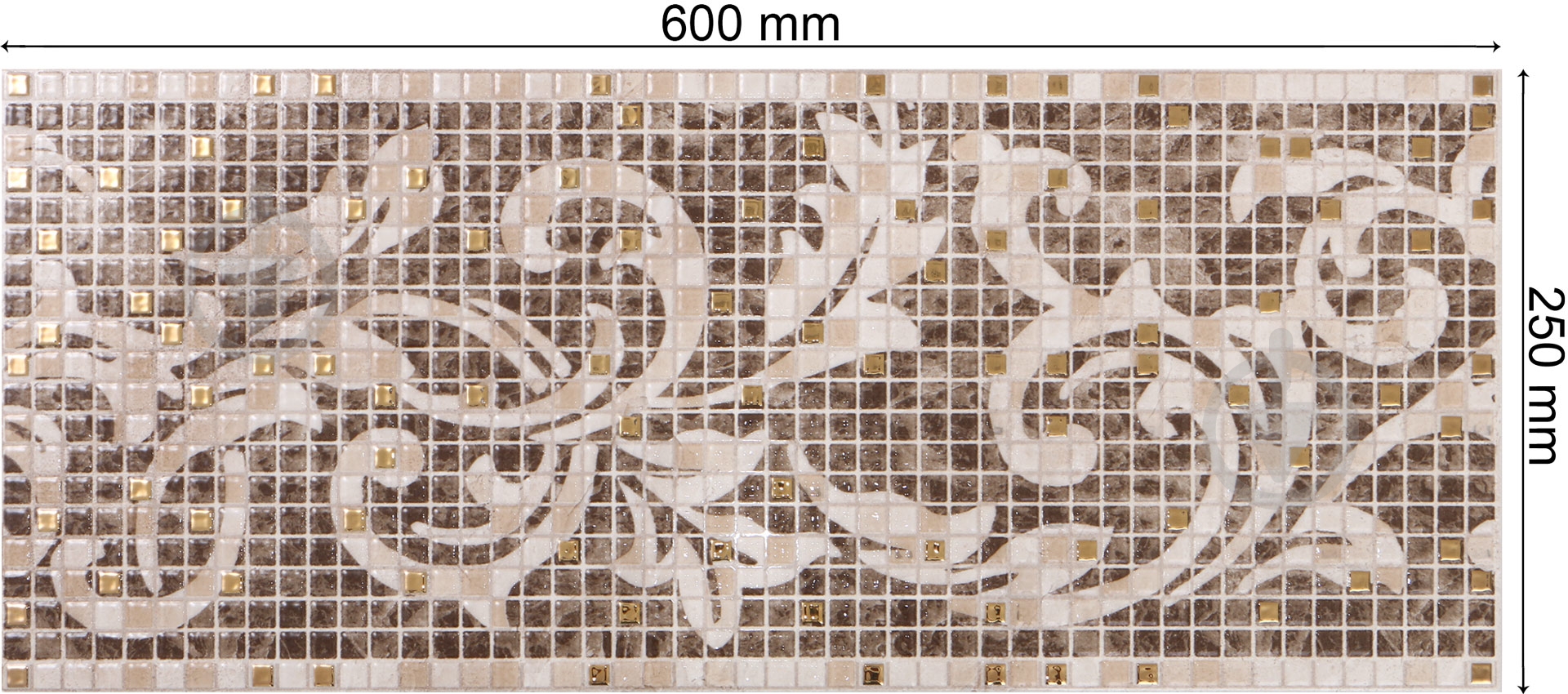 Декор Атем Moca Pattern M 25x60 см - фото 4
