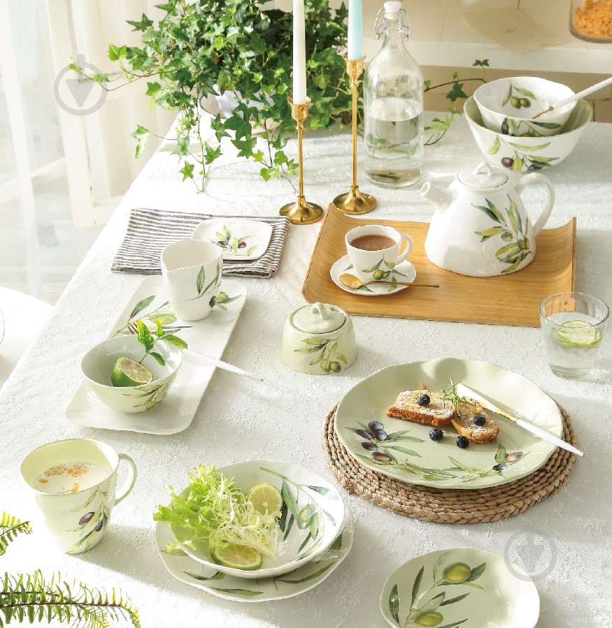 Тарелка десертная Fiora Olive 16 см - фото 3