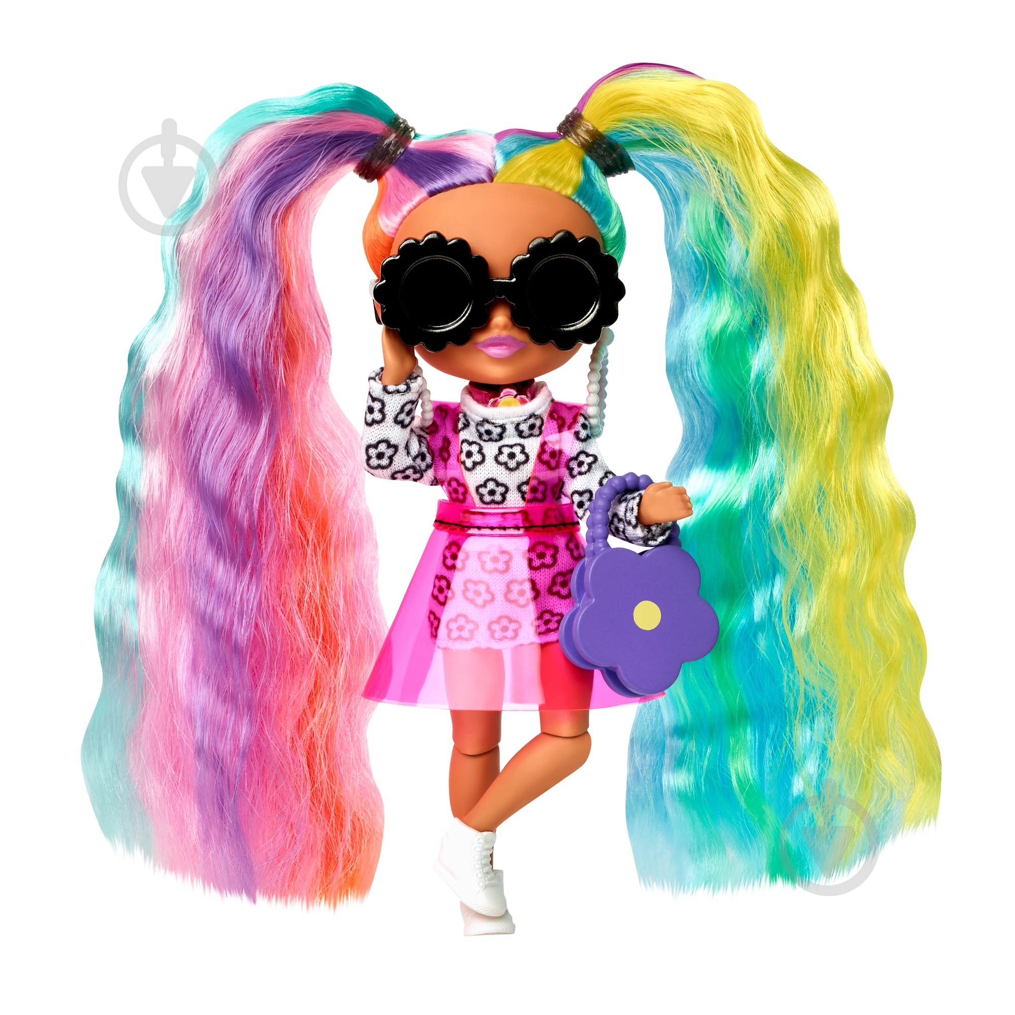 Мінілялька Barbie "Екстра" леді-веселка HHF82 - фото 3 Мінілялька Barbie "Екстра" леді-веселка HHF82 - фото 3