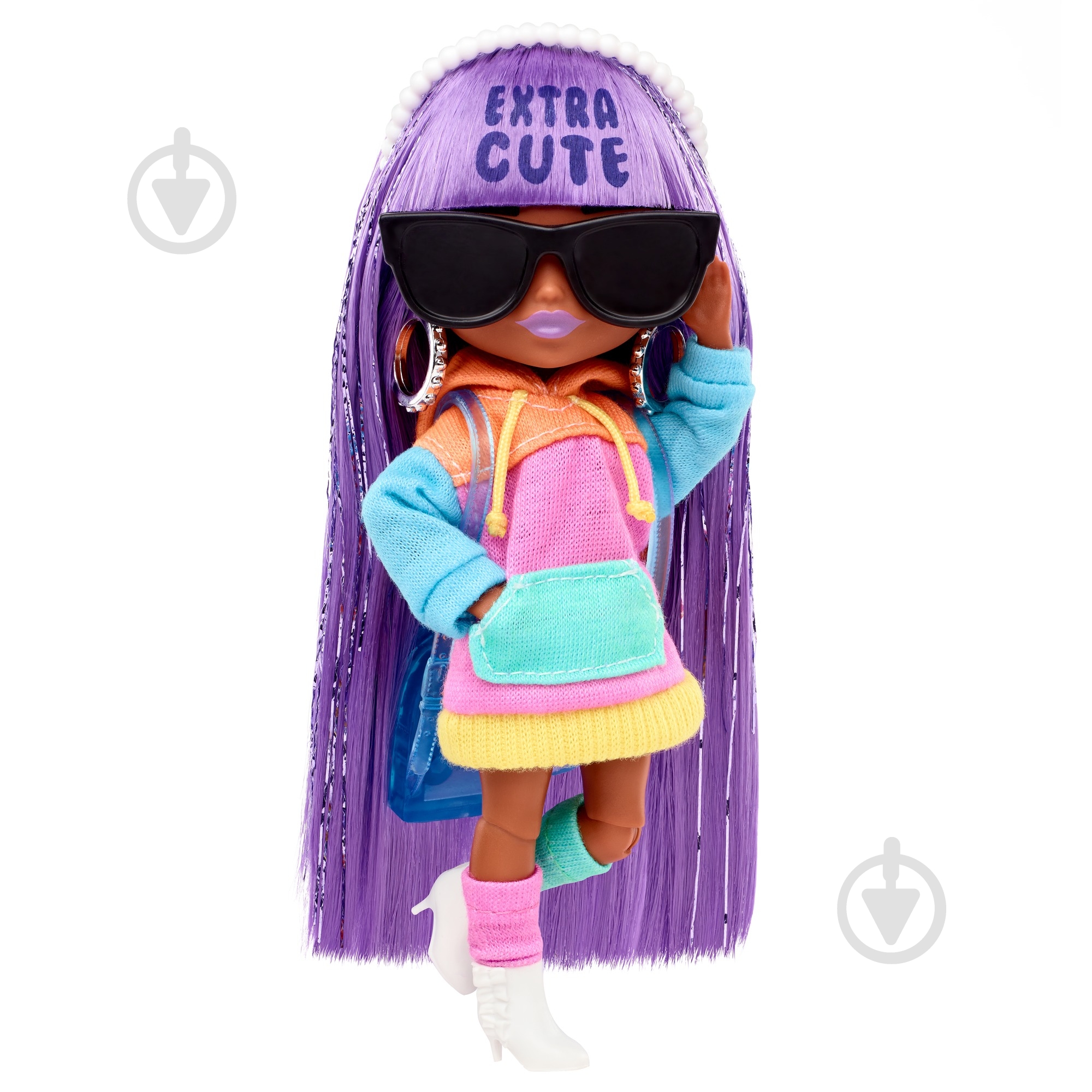 Мини-кукла Barbie "Экстра" лавандовая леди HJK66 - фото 2 Мини-кукла Barbie "Экстра" лавандовая леди HJK66 - фото 2