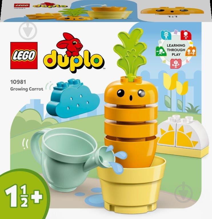 Конструктор LEGO DUPLO Морква на грядці 10981 - фото 1