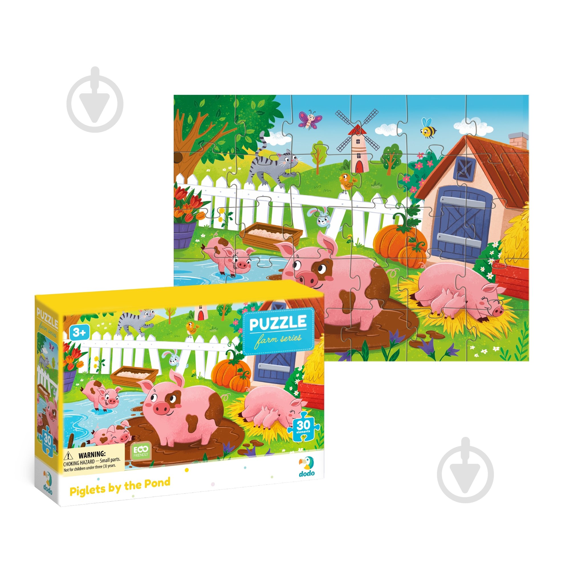 Пазл DoDo Поросята біля ставка, 30 елементів 300682 - фото 4