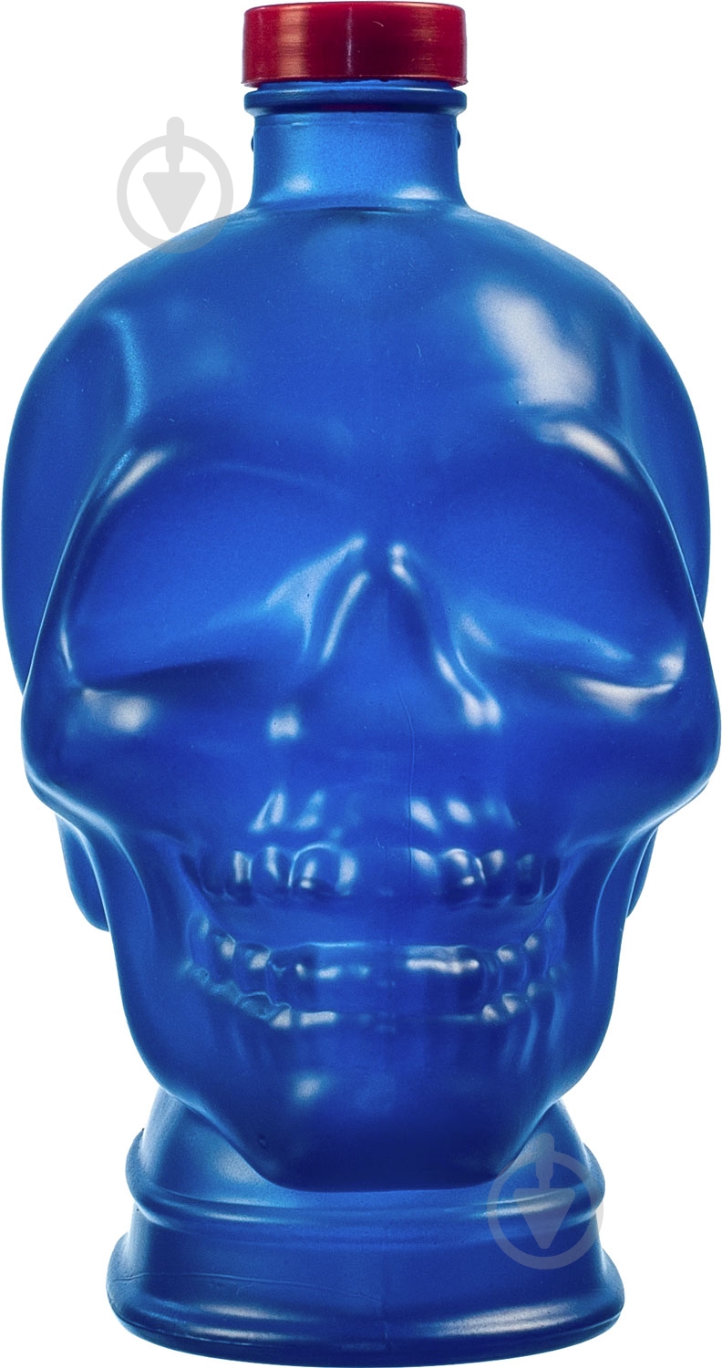 Графин GlassGo Череп 1000 мл синій - фото 1 Графин GlassGo Череп 1000 мл синій - фото 1