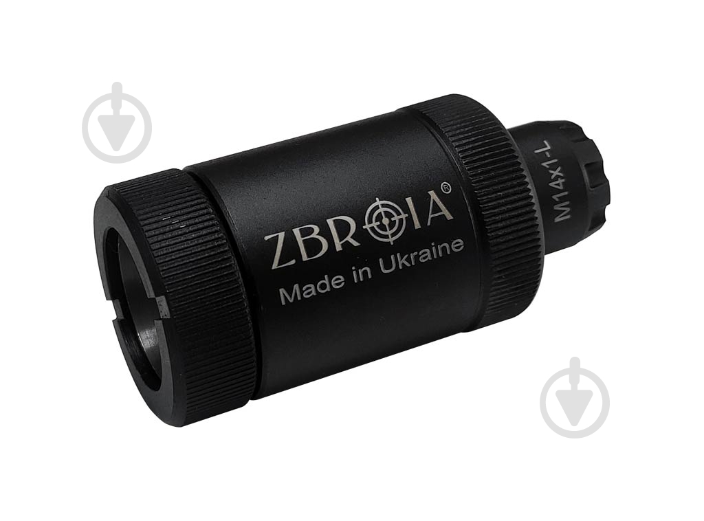 Пламегаситель Zbroia для AK кал.7,62 резьба M14x1-L - фото 1 Пламегаситель Zbroia для AK кал.7,62 резьба M14x1-L - фото 1