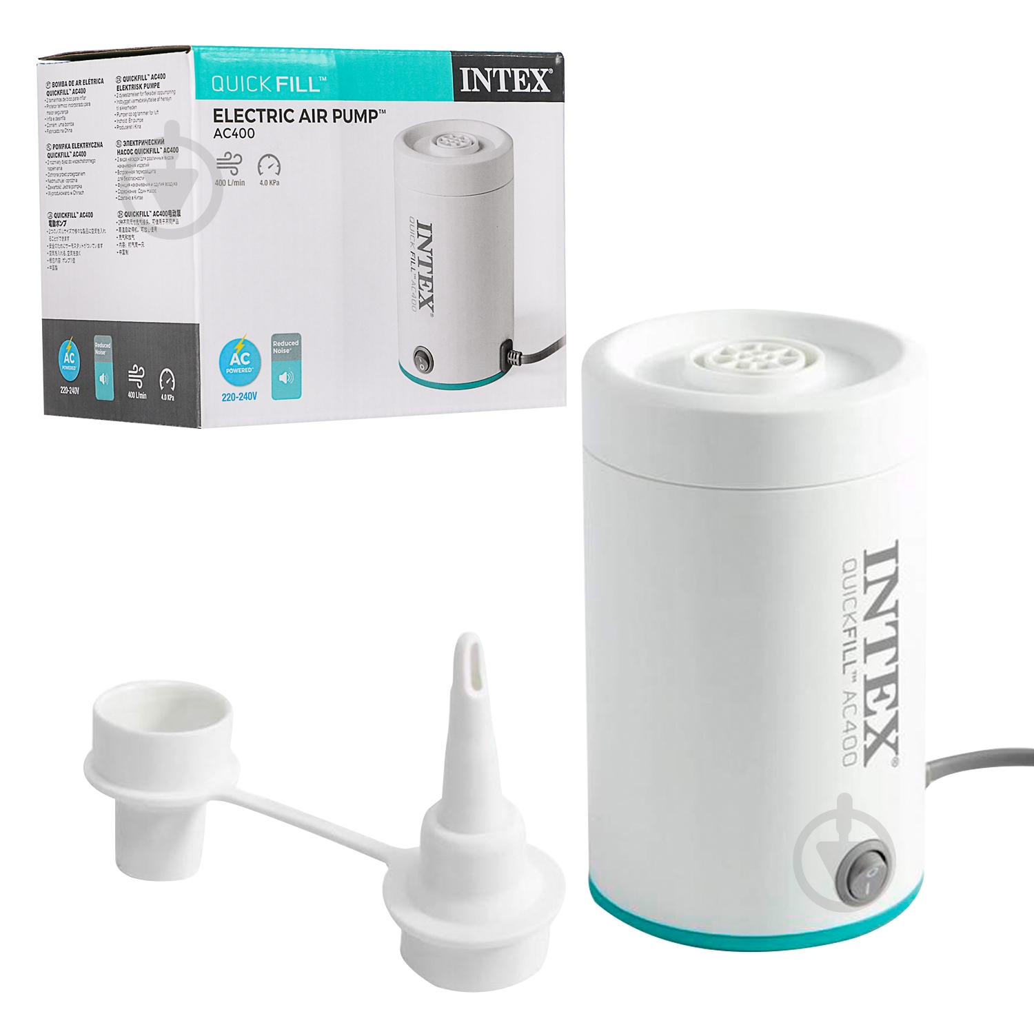 Насос для надування Intex Quick-Fill (220-240В) 66646 - фото 1 Насос для надування Intex Quick-Fill (220-240В) 66646 - фото 1