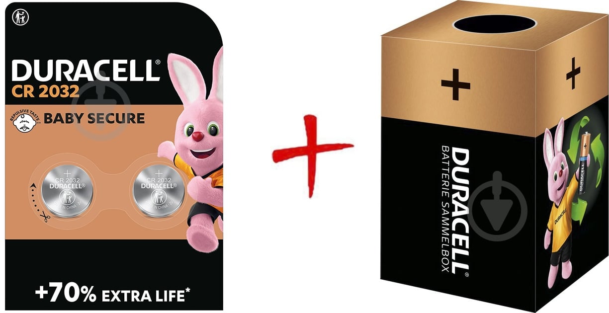 Батарейки Duracell спеціальні літієві CR2032/CR 2 шт. (+ Еко-бокс Duracell) - фото 1