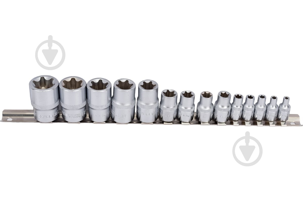 Набор головок Е-профиль 1/4", 3/8", 1/2" (Е4-Е24) Rock FORCE 15 шт. RF-4158 - фото 1 Набор головок Е-профиль 1/4", 3/8", 1/2" (Е4-Е24) Rock FORCE 15 шт. RF-4158 - фото 1
