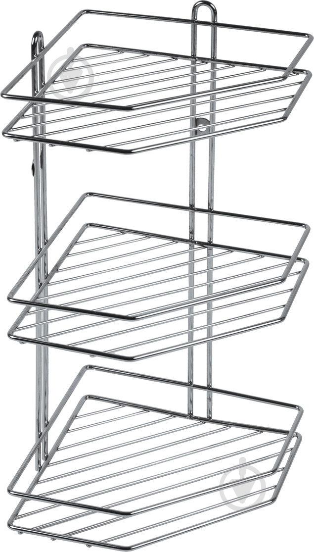 Полка Arino тройная угловая хромированная W2675 - фото 1