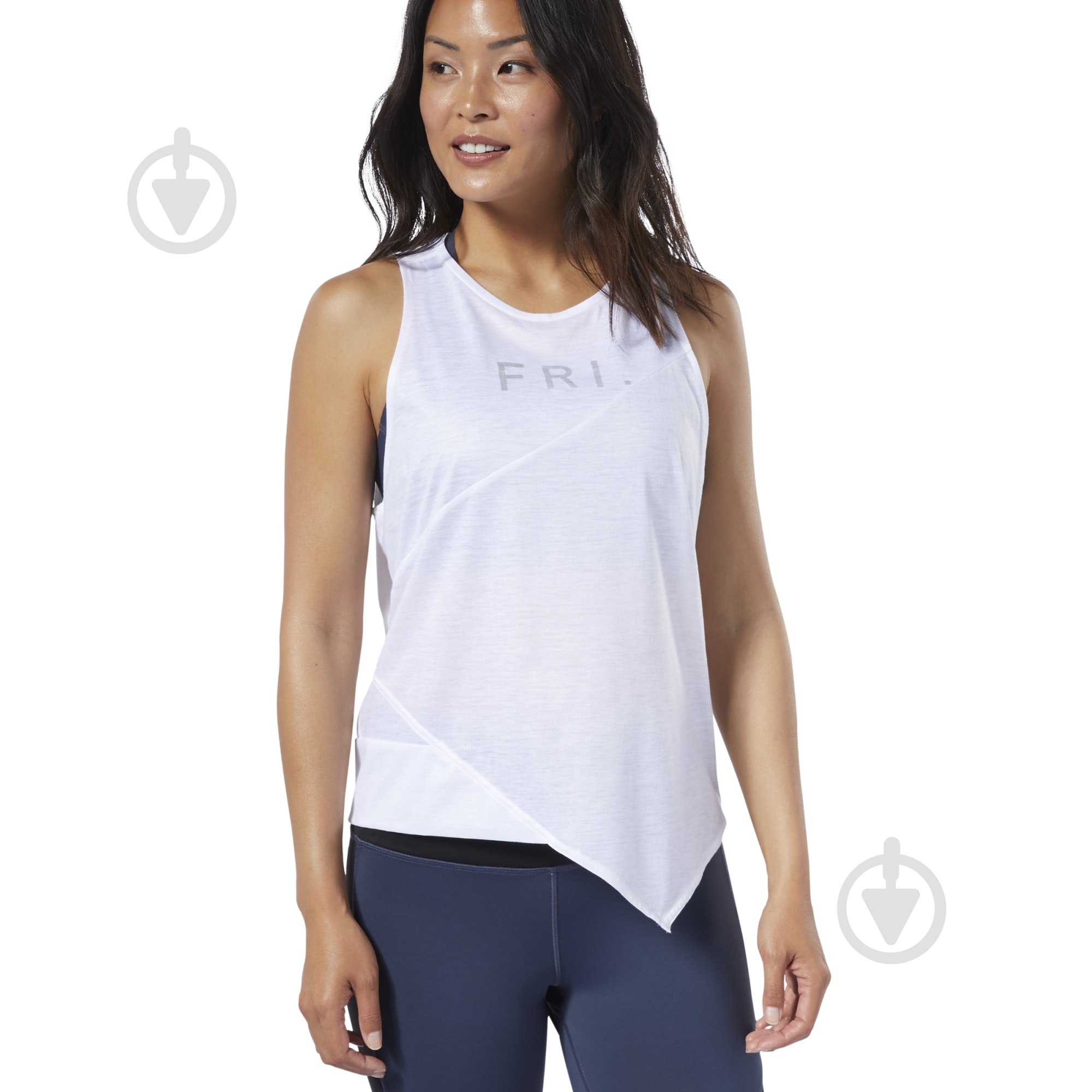 Майка Reebok Y Graphic Tank DY8057 р.S белый - фото 1