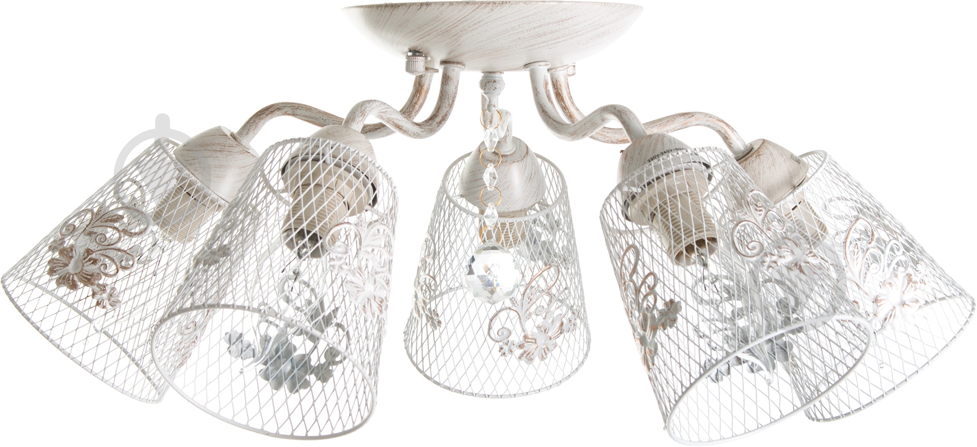 Люстра стельова Accento lighting Navarra 5xE14 білий ALDW-MD3204-5A - фото 2