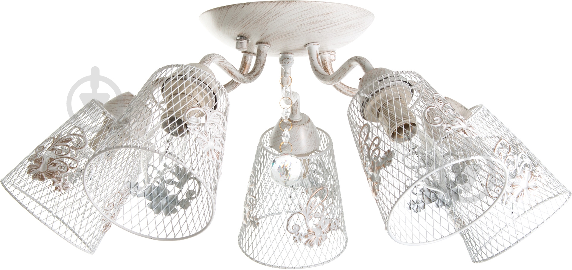Люстра стельова Accento lighting Navarra 5xE14 білий ALDW-MD3204-5A - фото 1