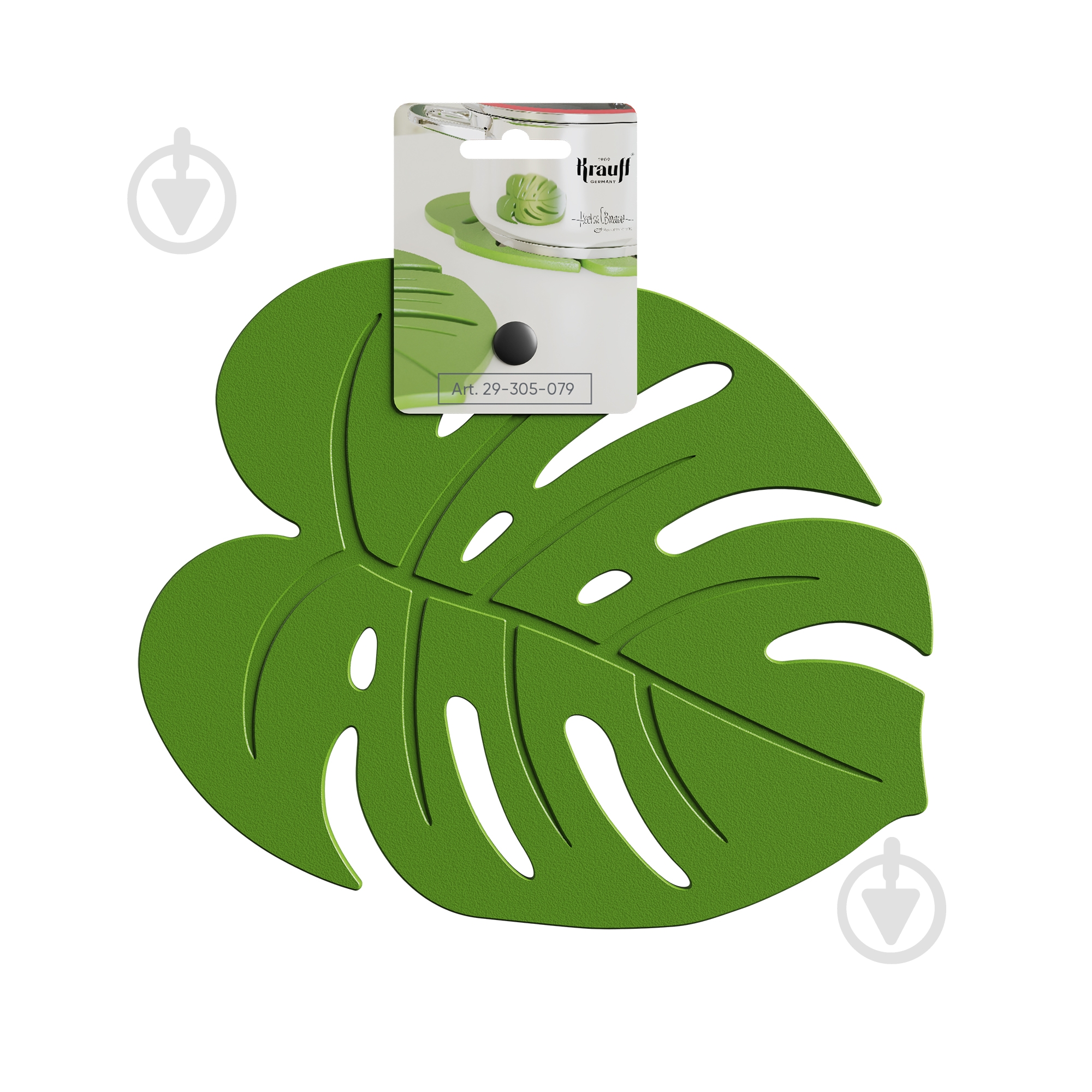 Подставка под горячее Krauff силиконовая Monstera 29-305-079 - фото 2