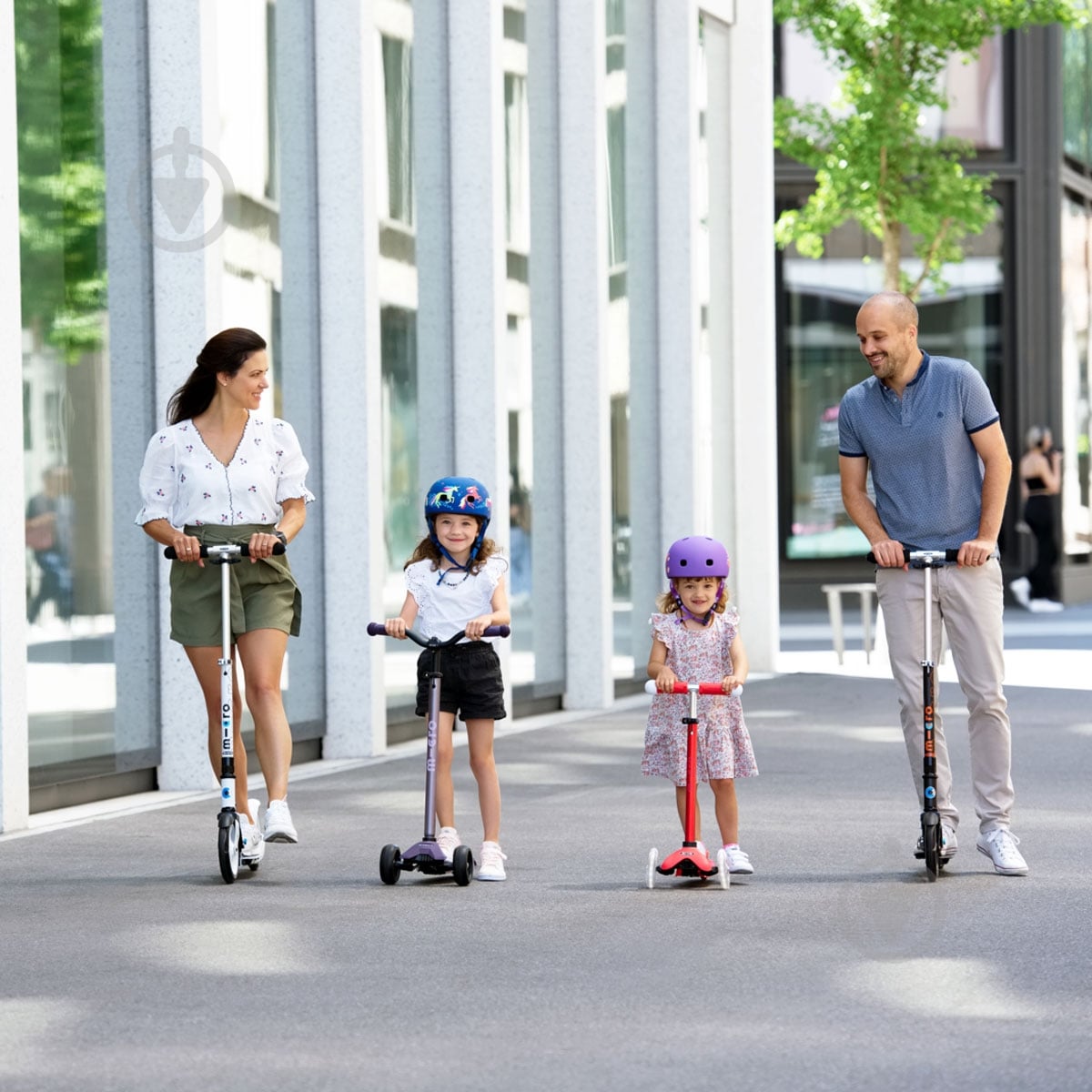 Дитячий шолом Micro фіолетовий з квітами (48-53 cм, S) - фото 10