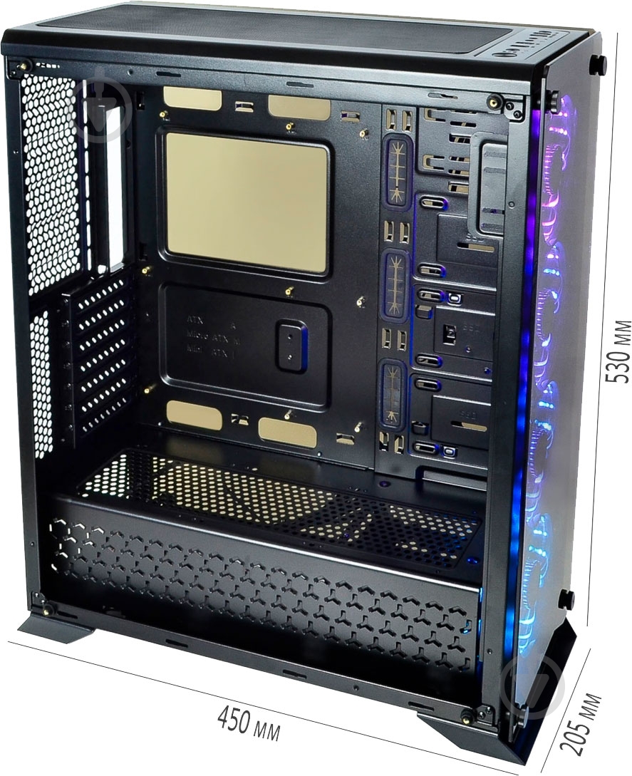 Корпус QUBE Armor RGB 256C (QBT97_FMNU4+2ARMOR) - фото 7