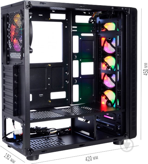 Корпус QUBE Storm Black (STORM_F5NU3) - фото 7