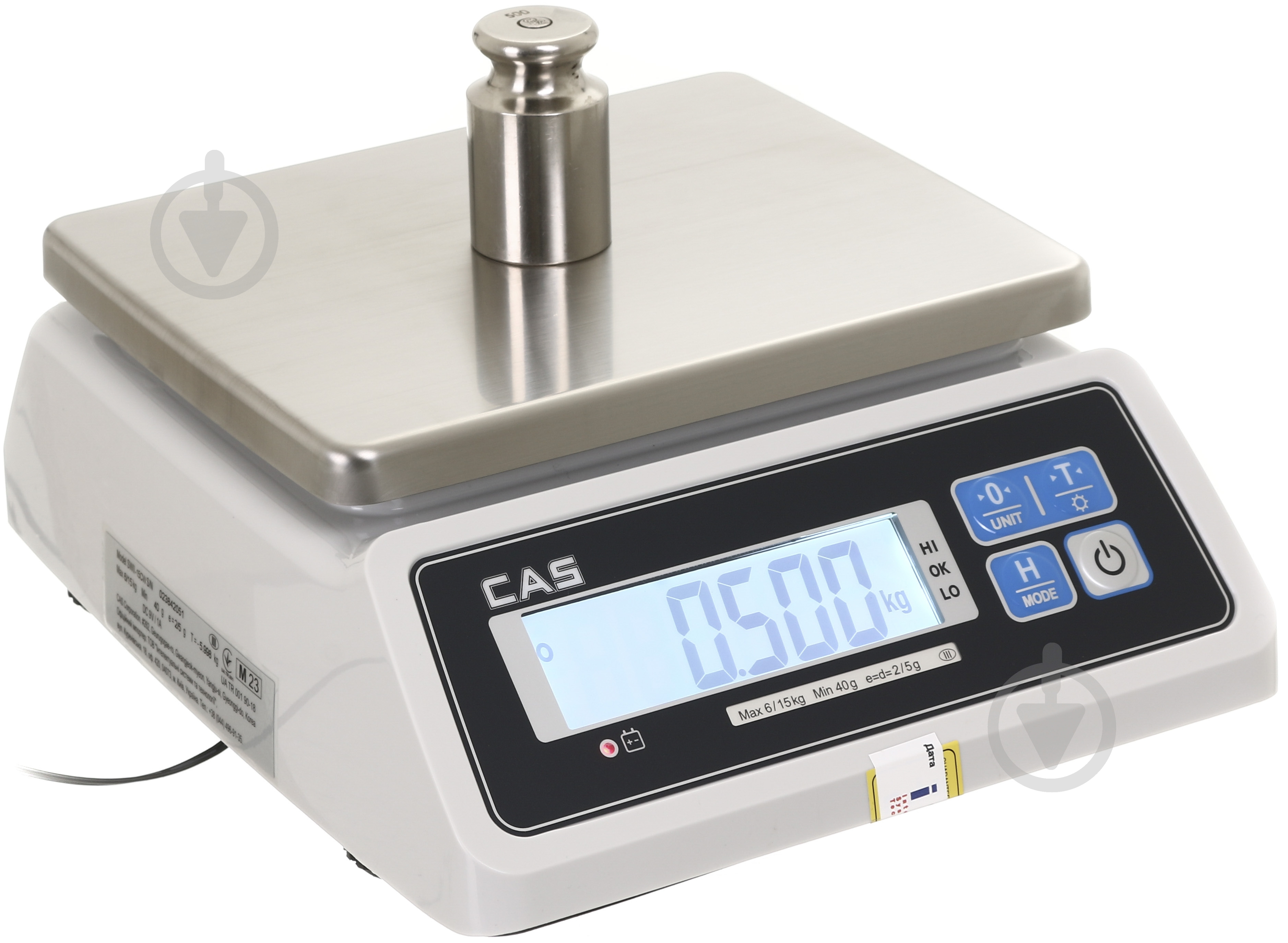 Ваги фасувальні CAS SWII-6W (LCD) - фото 2 Ваги фасувальні CAS SWII-6W (LCD) - фото 2
