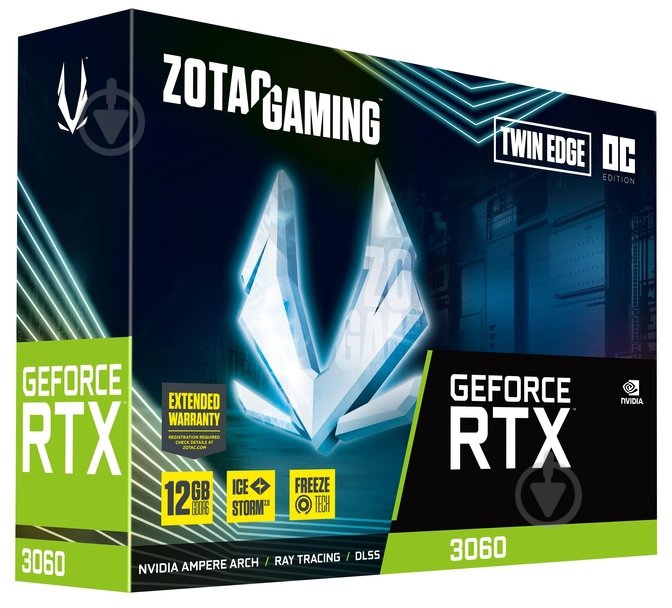 ᐉ Видеокарта Zotac GAMING GeForce RTX 3060 Twin Edge OC 12GB