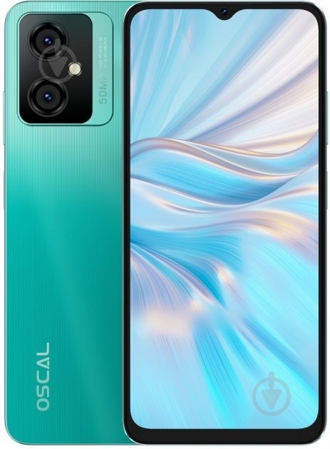 Смартфон Oscal C70 6/128GB green - фото 1 Смартфон Oscal C70 6/128GB green - фото 1
