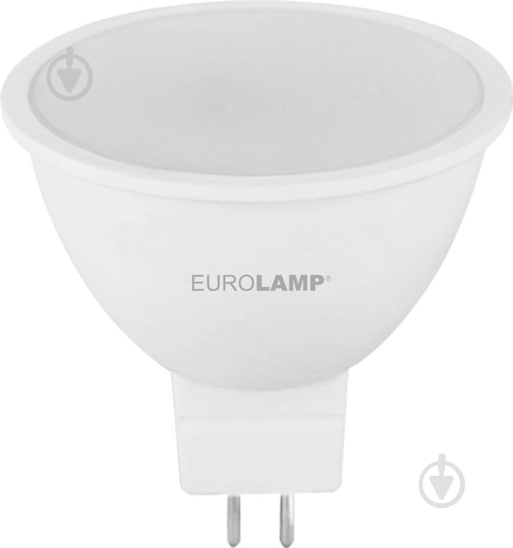 Лампа світлодіодна Eurolamp 5 Вт MR16 матова GU5.3 12 В 4000 К LED-SMD-05534(12)(T)new - фото 1