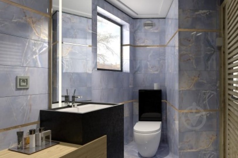 Плитка Golden Tile Onyx Blue 7А3510 60.7x60.7 см - фото 4