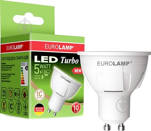 Лампа світлодіодна Eurolamp 5 Вт MR16 матова GU10 220 В 3000 К LED-SMD-05103(N) - фото 5