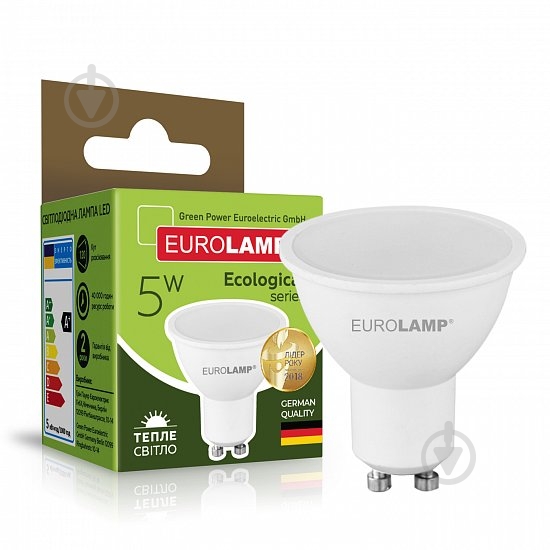 Лампа світлодіодна Eurolamp 5 Вт MR16 матова GU10 220 В 3000 К LED-SMD-05103(N) - фото 2