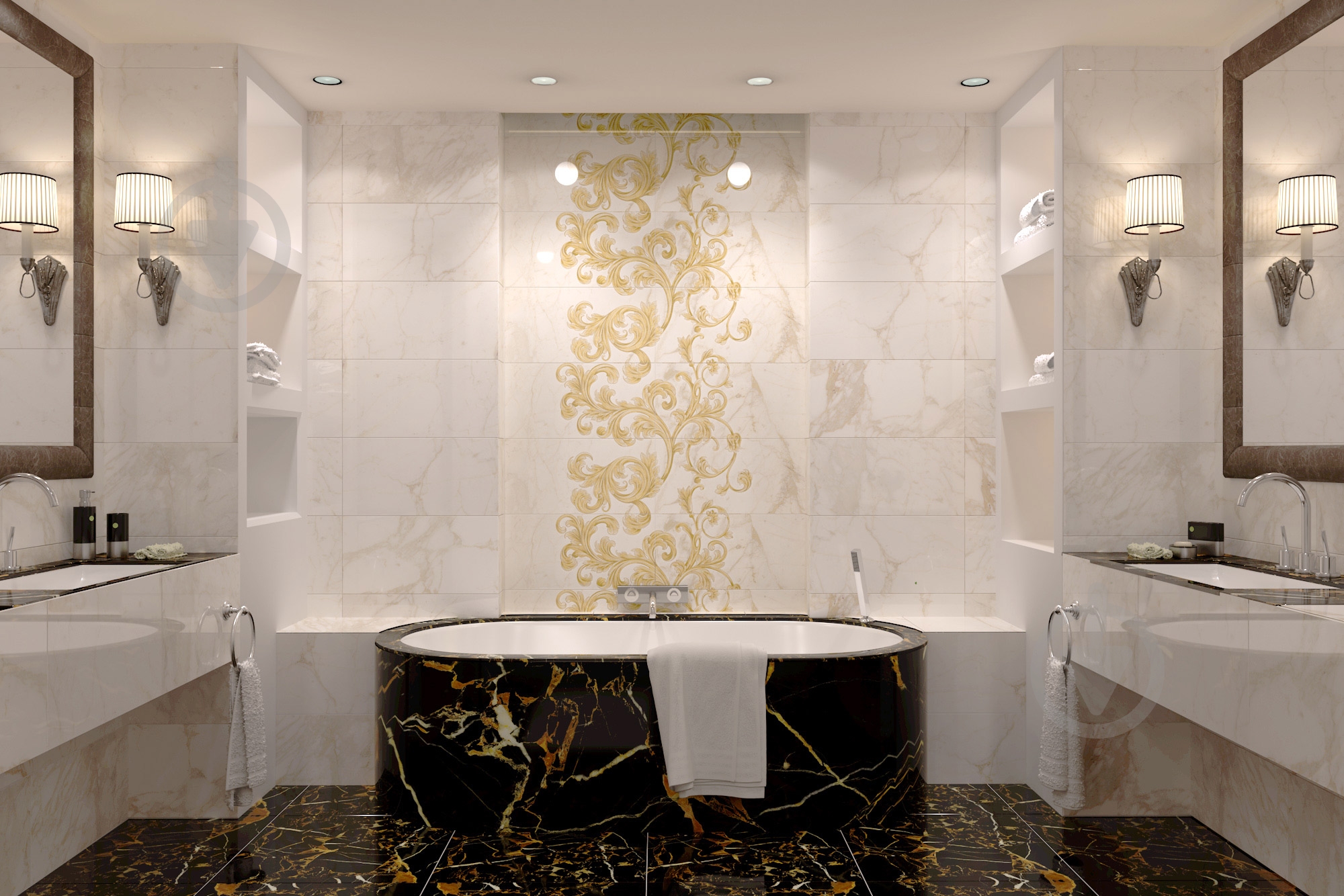 Плитка Golden Tile Saint Laurent white 9А0051 №1 30x60 см - фото 4