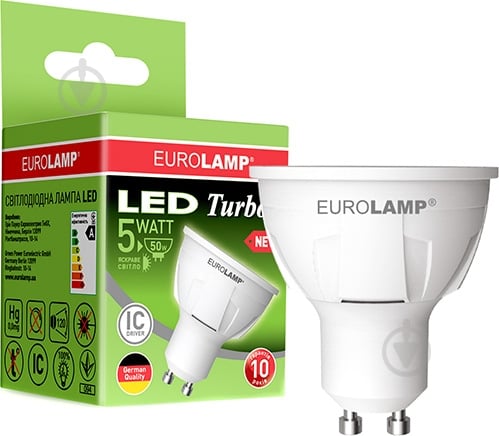 Лампа світлодіодна Eurolamp 5 Вт MR16 матова GU10 220 В 4000 К LED-SMD-05104(N) - фото 3