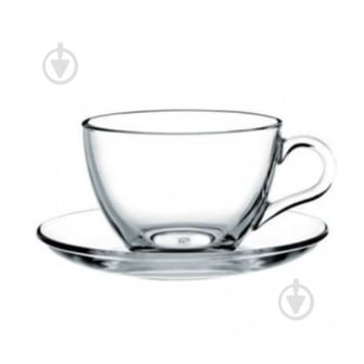 Набор чашек с блюдцами Pasabahce Basic 240 мл 6 шт. - фото 1