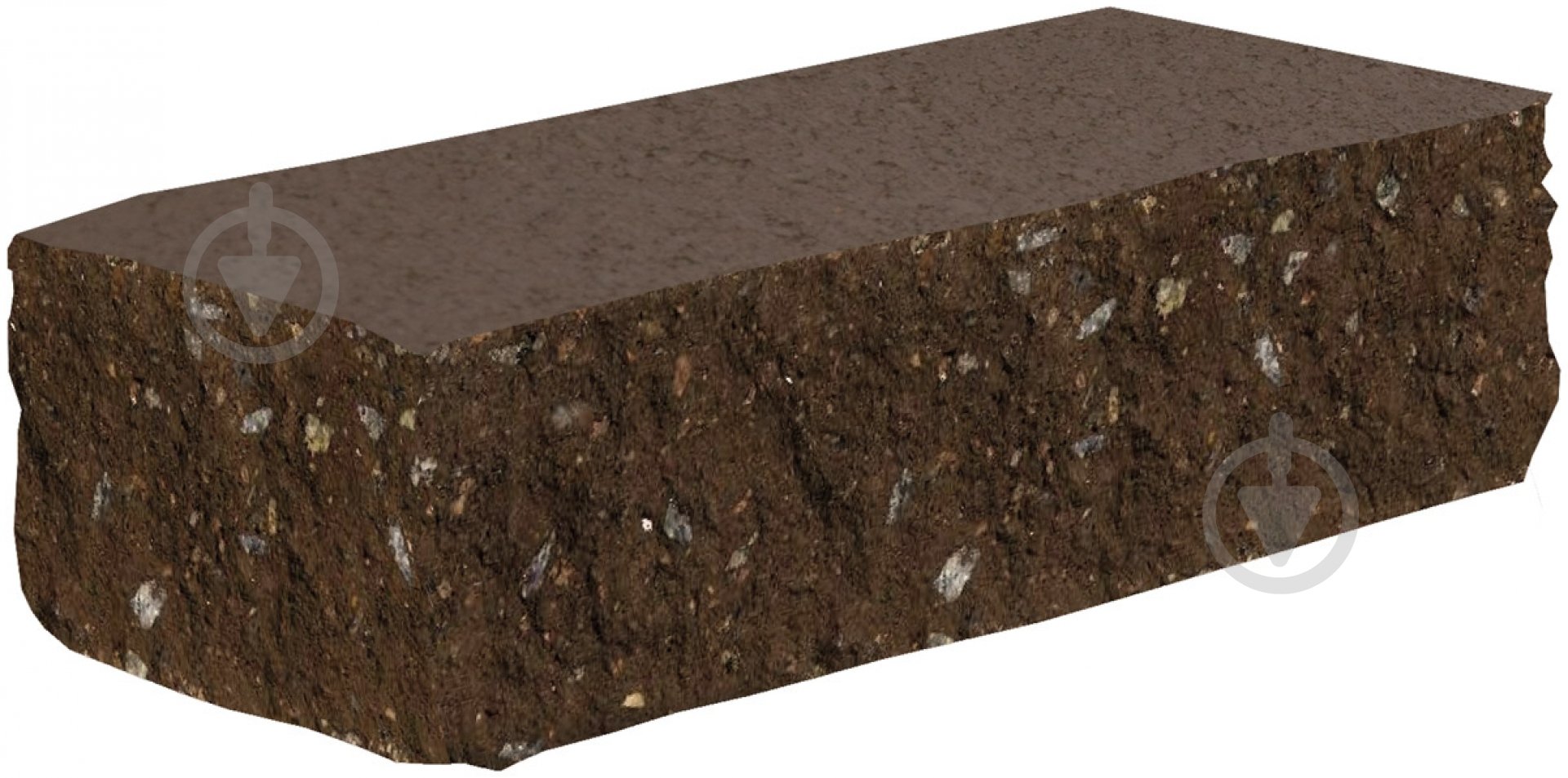 Кирпич угловой Рустик 100x225x65 мм венге ЗЖБК им. С. Ковальской - фото 1