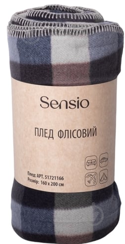 Плед BLU-GREY CELL 160x200 см мультиколор Sensio - фото 1