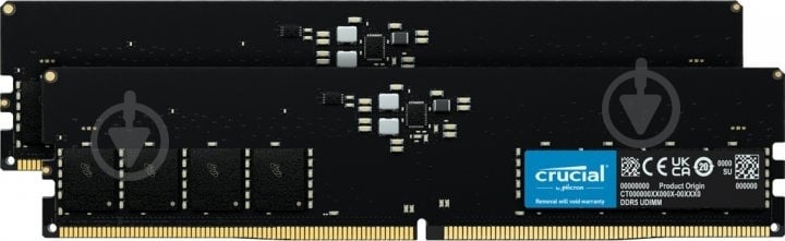 Оперативна пам'ять Crucial DDR5 SDRAM 32 GB (2x16GB) 4800 MHz (CT2K16G48C40U5) - фото 1 Оперативна пам'ять Crucial DDR5 SDRAM 32 GB (2x16GB) 4800 MHz (CT2K16G48C40U5) - фото 1