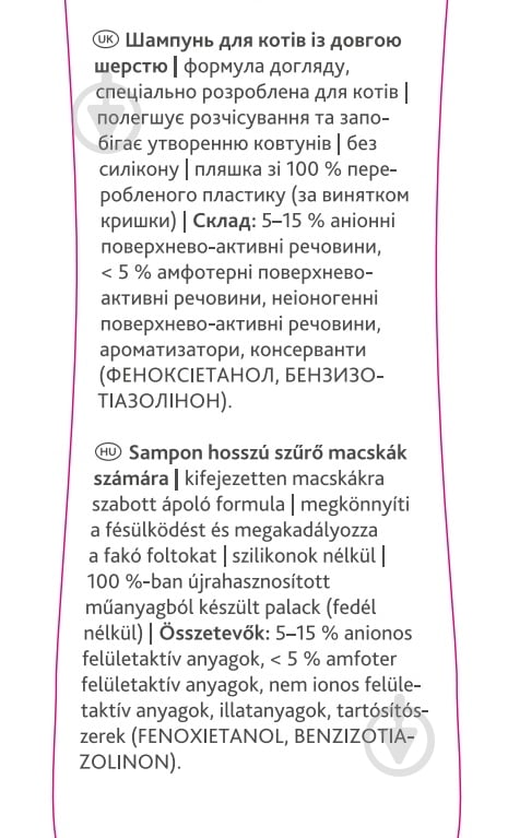 Шампунь Trixie 250 мл 29191 для котов - фото 2