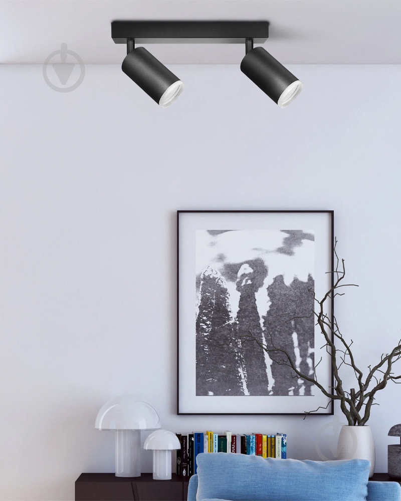 Светильник потолочный Goldlux London 327703 2x10 Вт GU10 черный 327703 - фото 2 Светильник потолочный Goldlux London 327703 2x10 Вт GU10 черный 327703 - фото 2