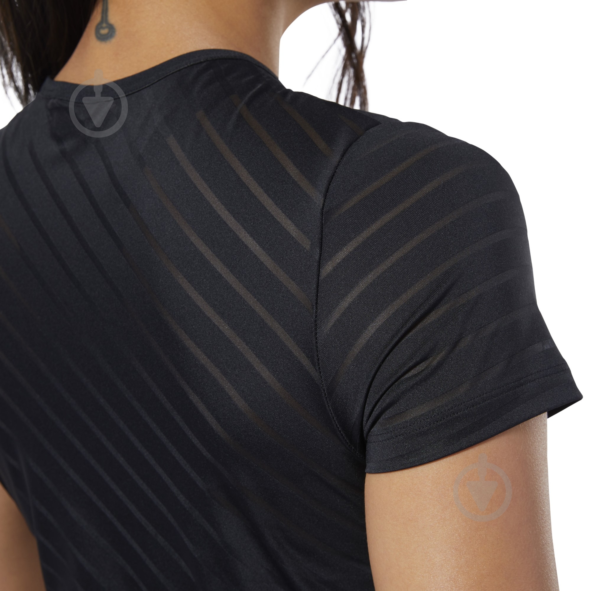Футболка Reebok S Mesh Crop EB8077 р.S черный - фото 5