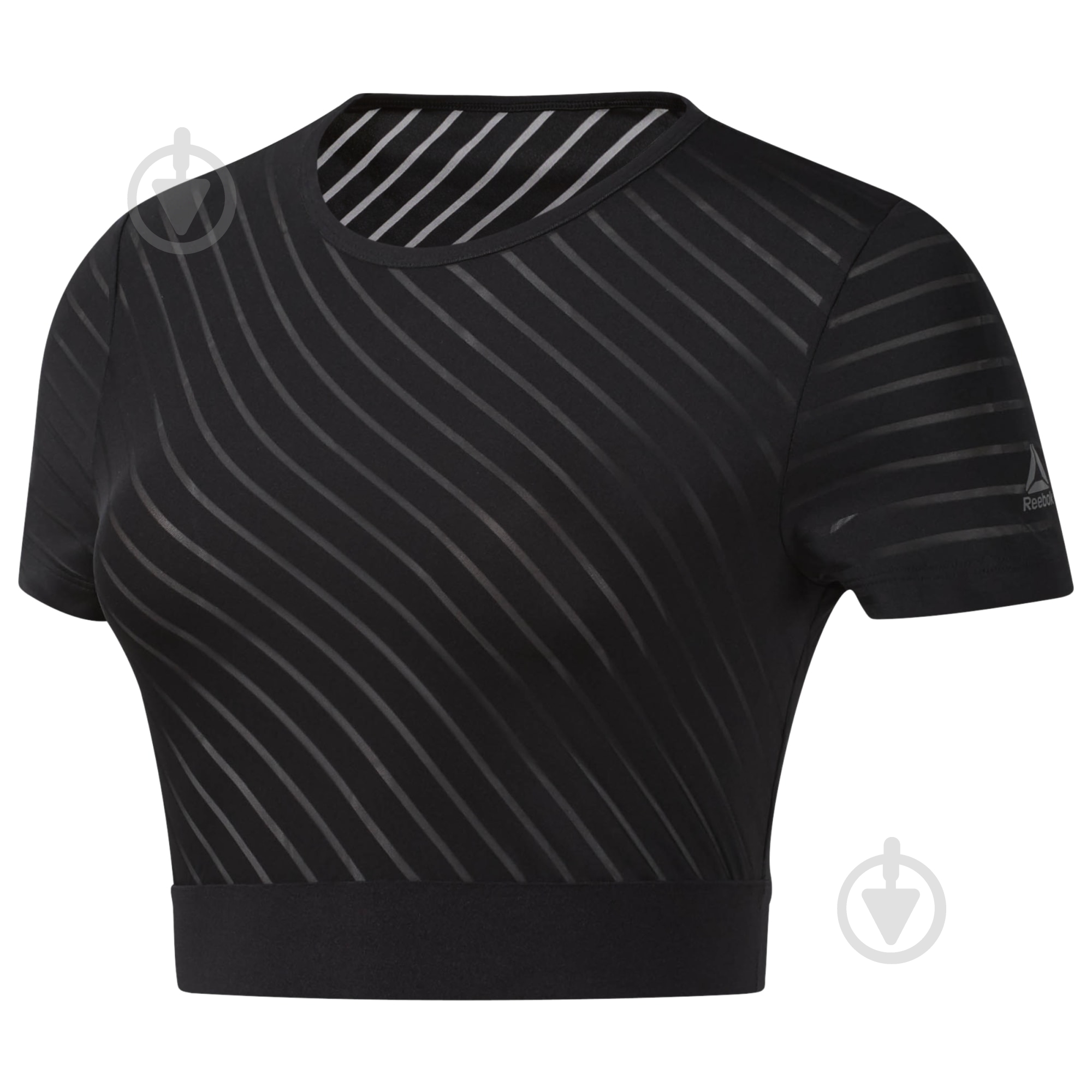 Футболка Reebok S Mesh Crop EB8077 р.S черный - фото 6