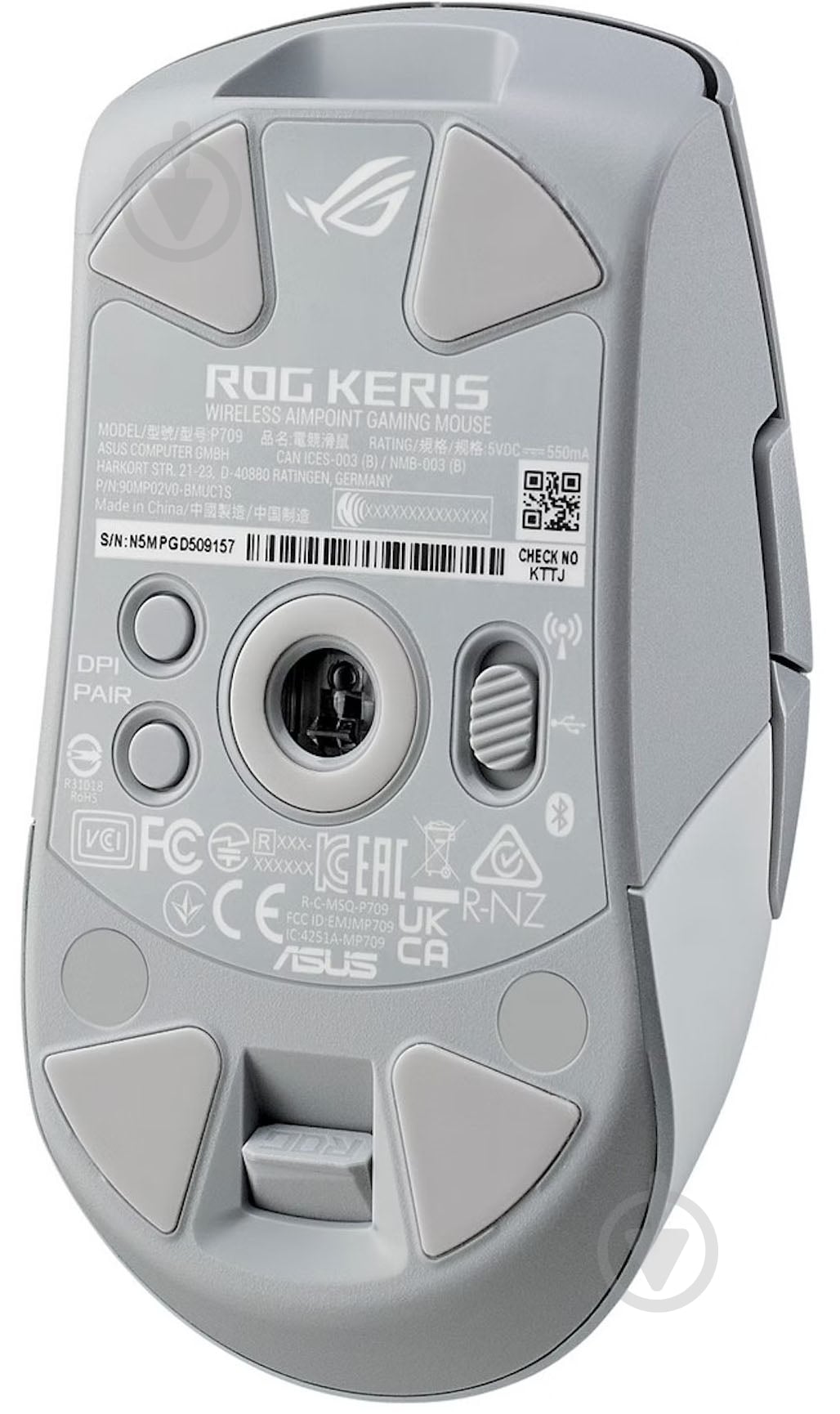 Мышь Asus ROG Keris Wireless AimPoint RGB white (90MP02V0-BMUA10) - фото 6